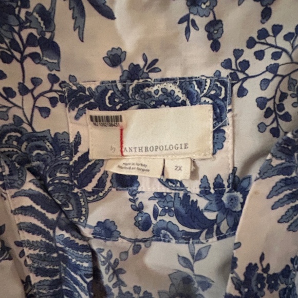 Anthropologie Somerset Maxi Dress - Blue & White - Size 2X - Picture 5 of 5